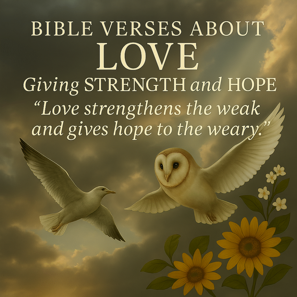 Bible Verses About Love Giving Strength and Hope