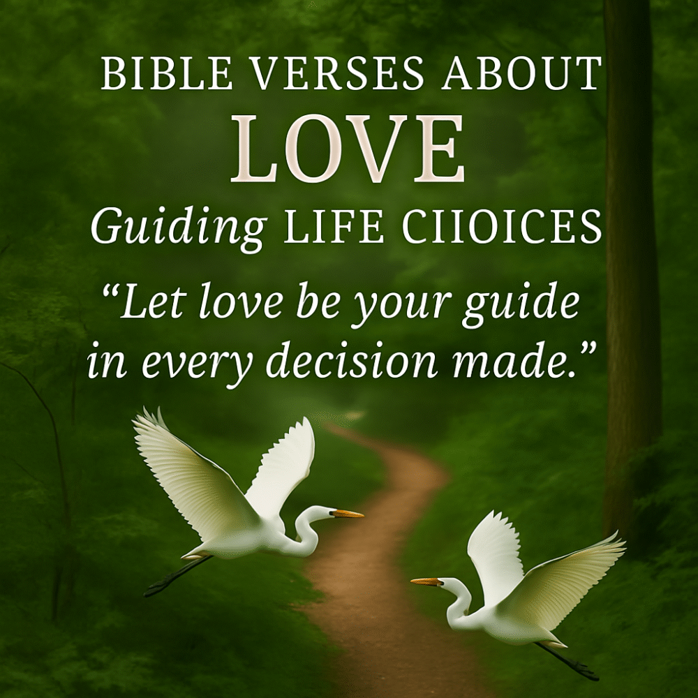 Bible Verses About Love Guiding Life Choices