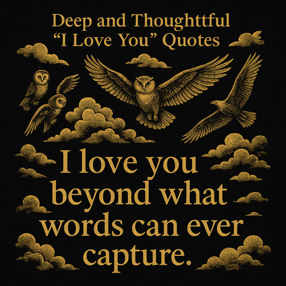 Deep and Thoughtful I Love You Quotes