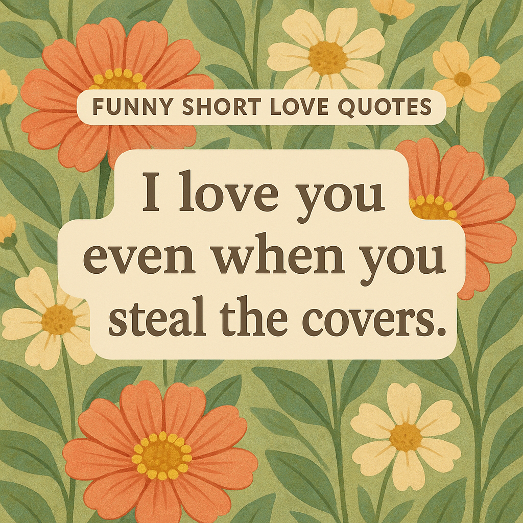 Funny Short Love Quotes