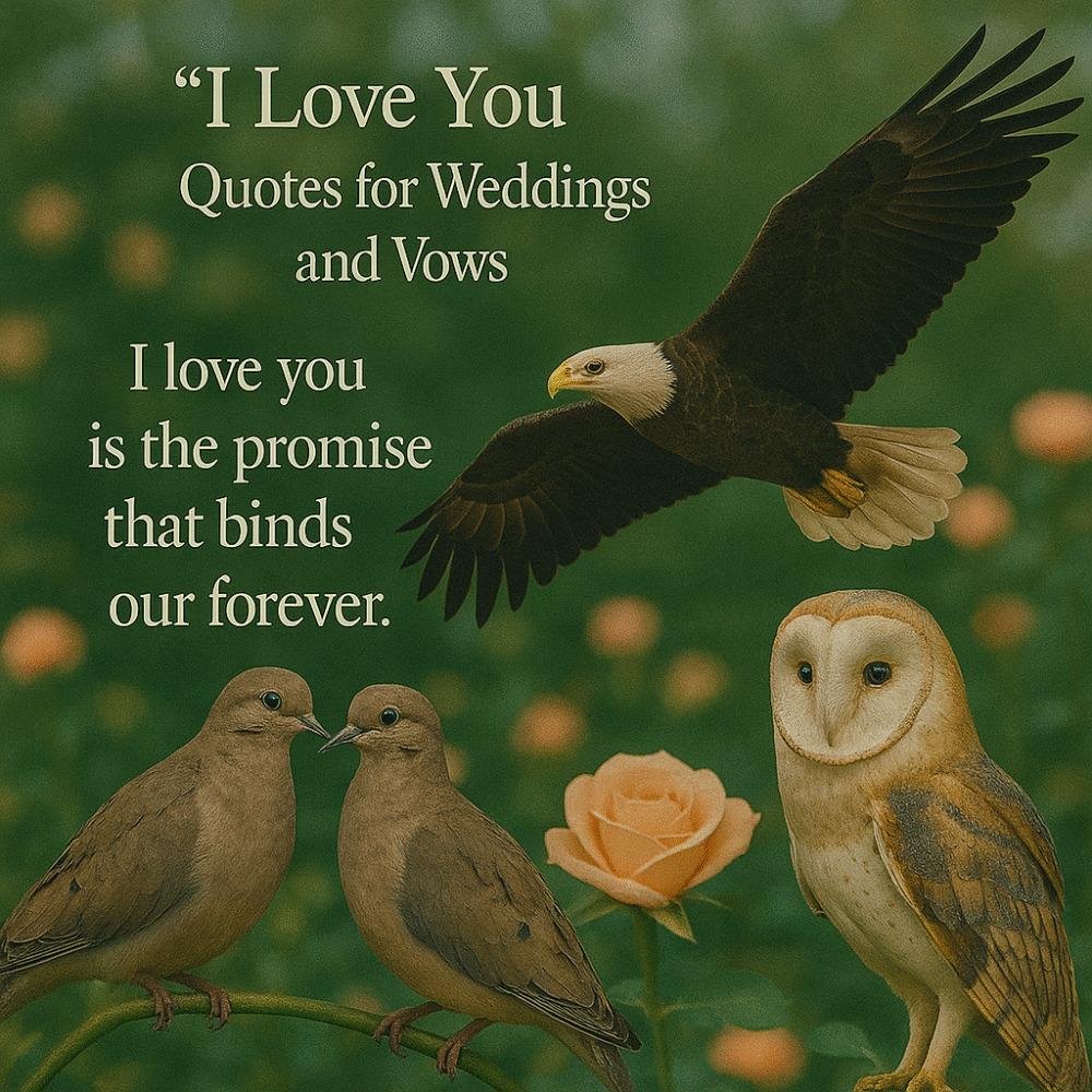 I Love You Quotes for Weddings and Vows