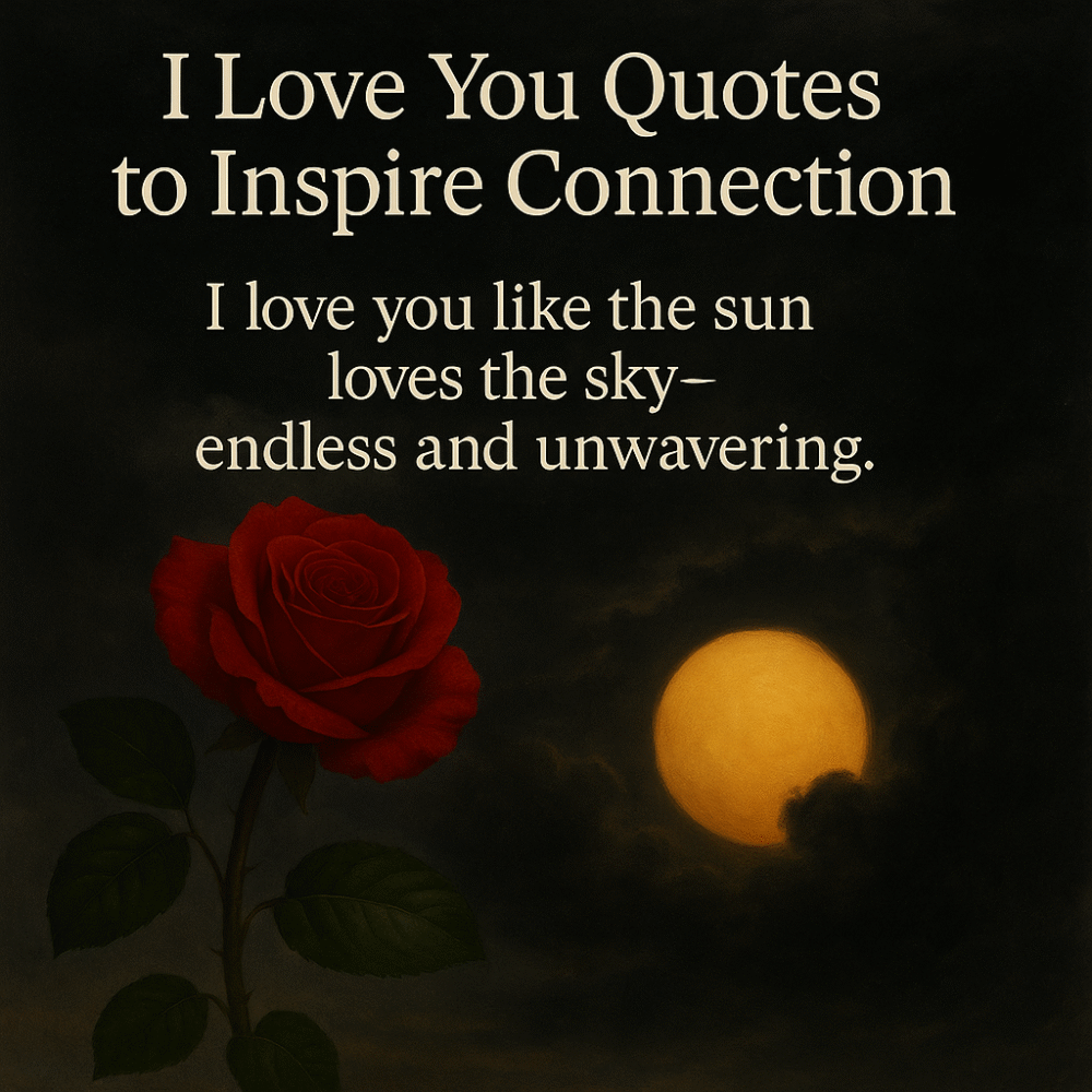 I Love You Quotes to Inspire Connection