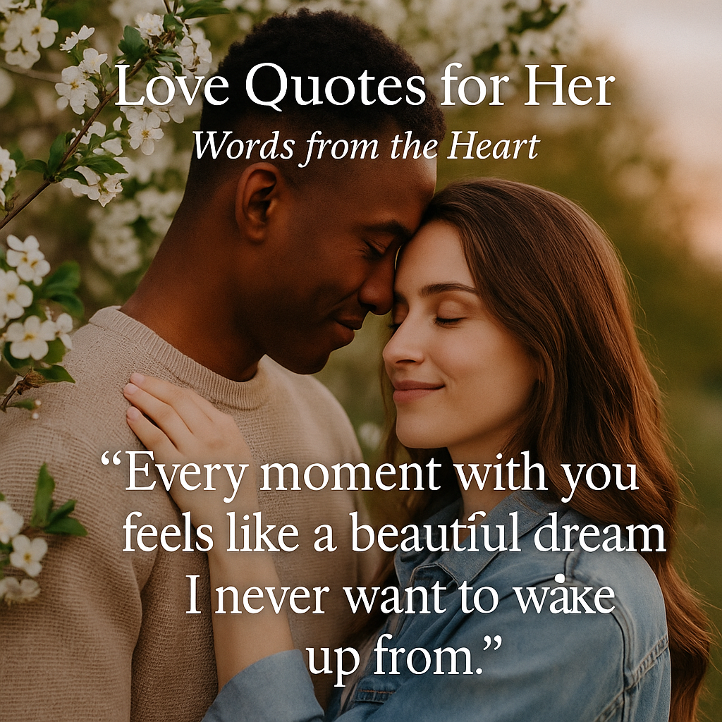 Love Quotes for Her Words from the Heart
