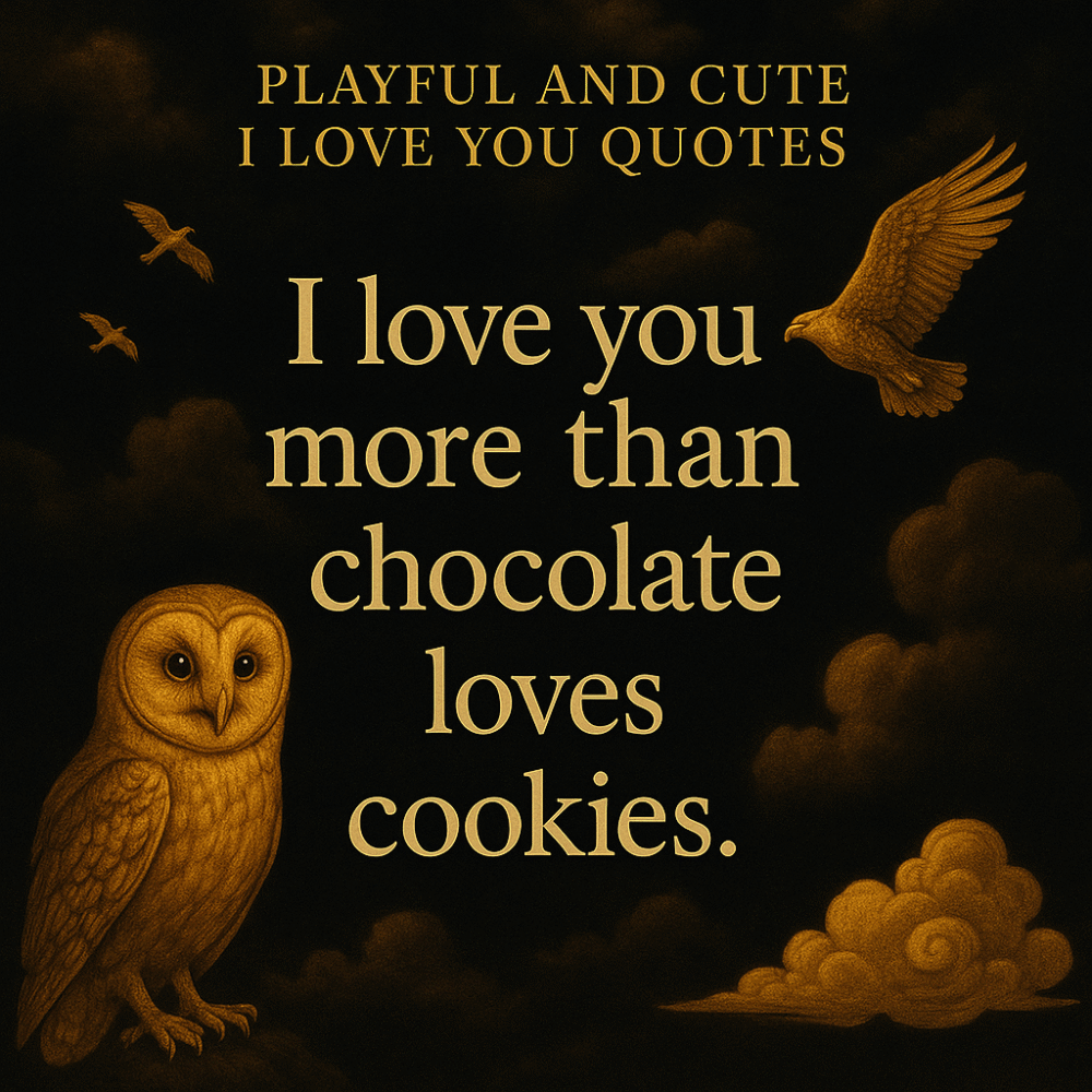 Playful and Cute I Love You Quotes