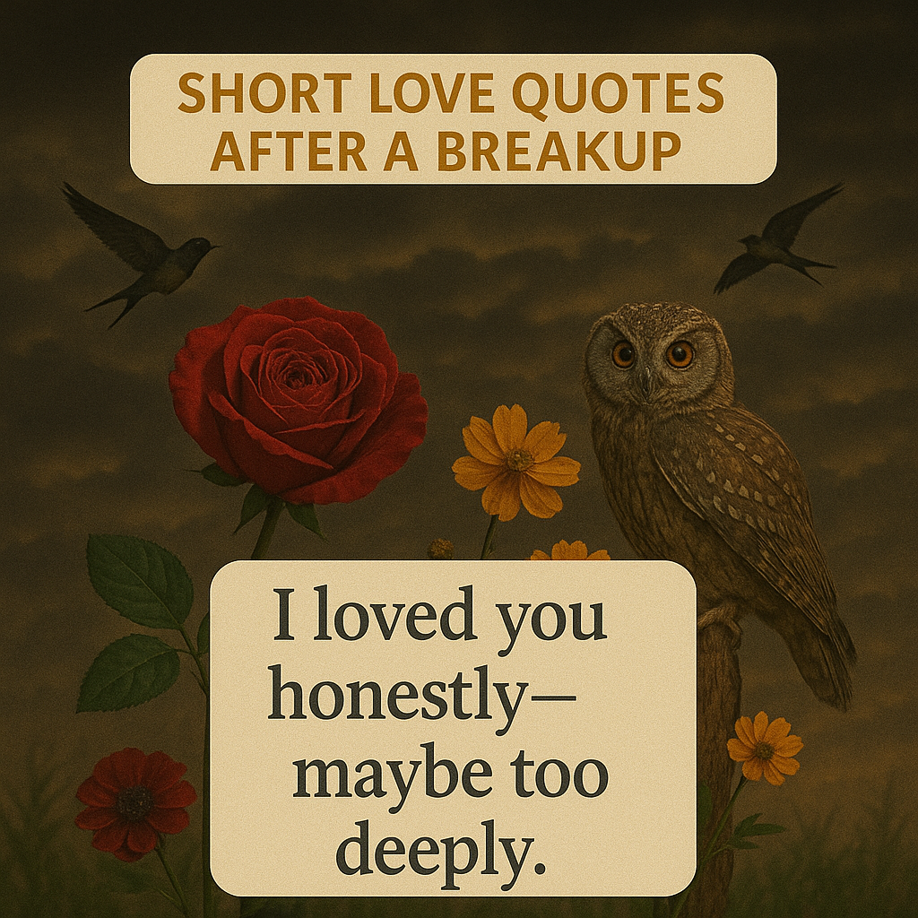 Short Love Quotes After a Breakup
