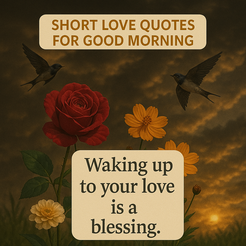 Short Love Quotes for Good Morning