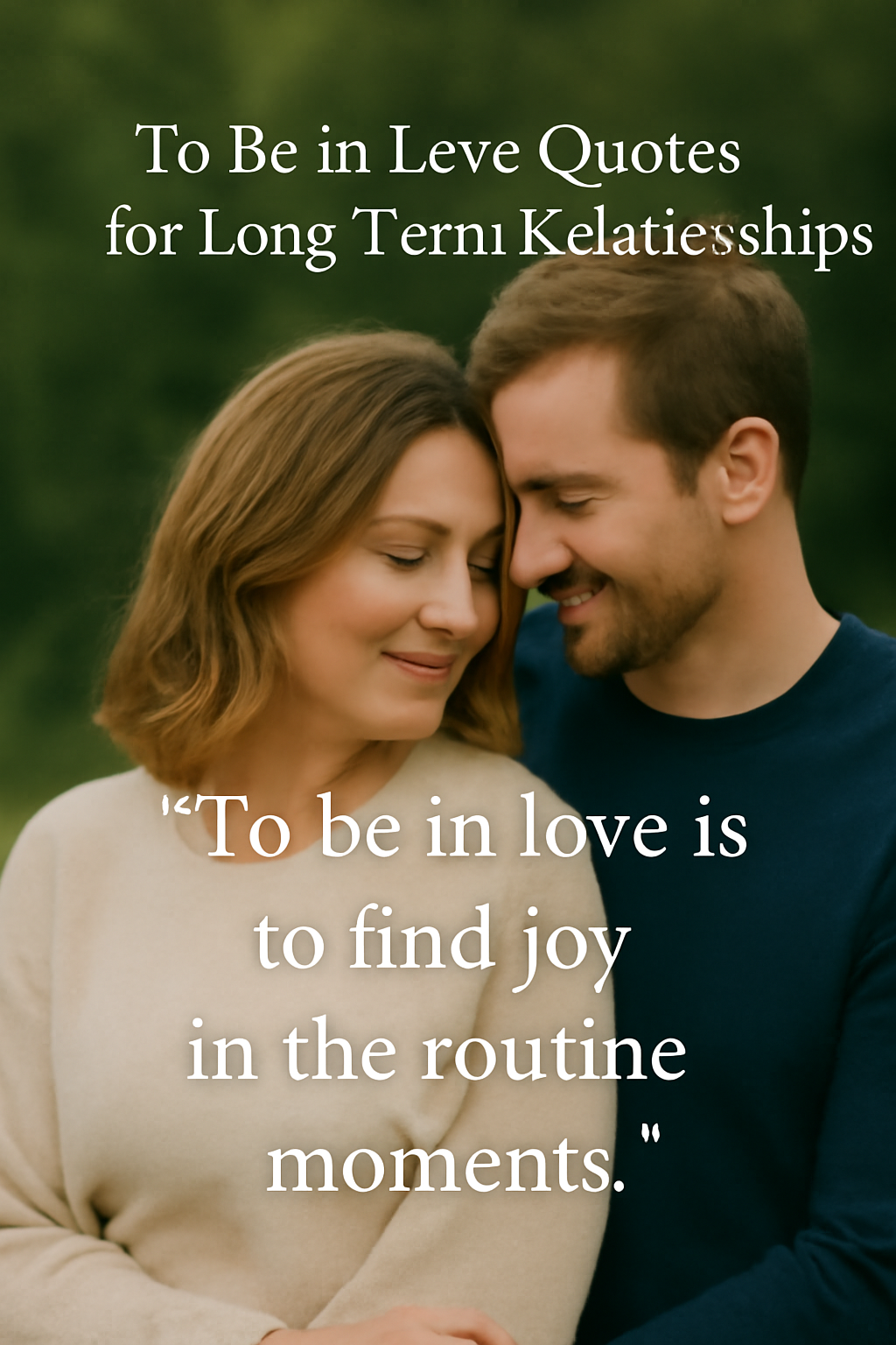 To Be in Love Quotes for Long-Term Relationships