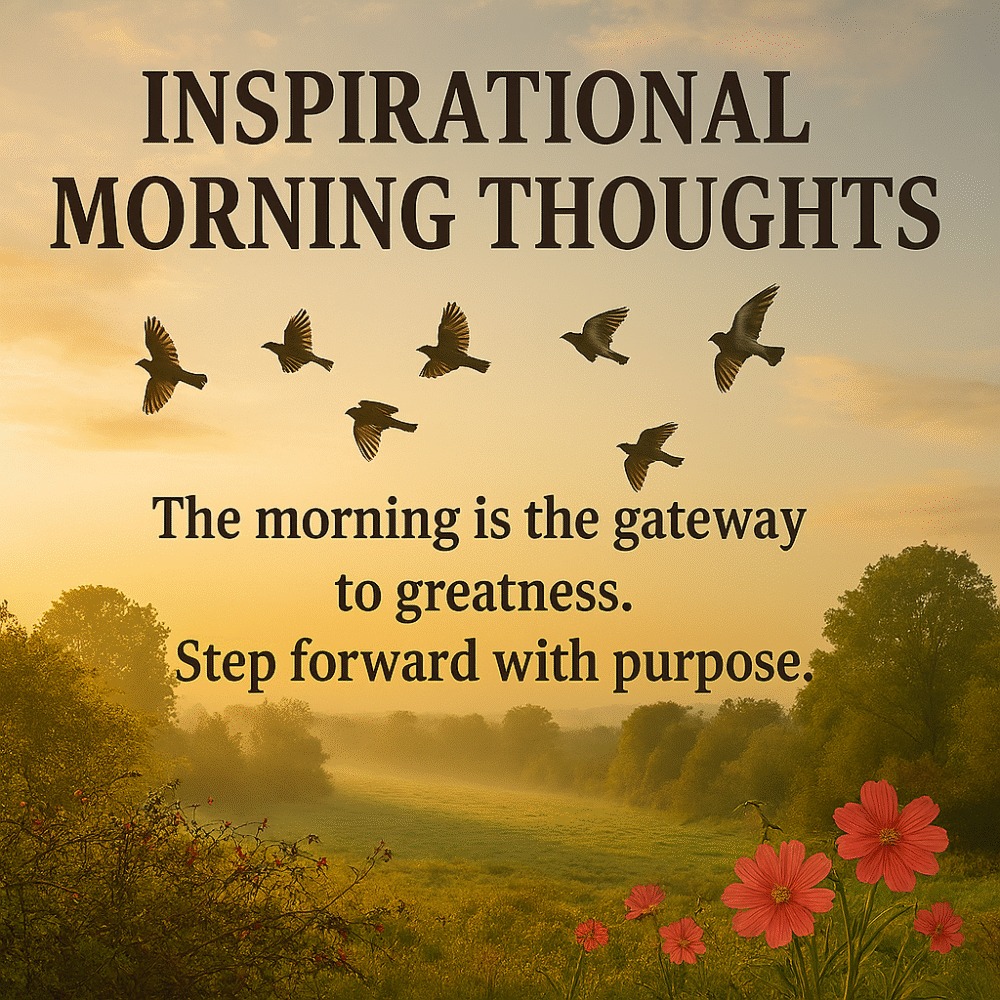 Inspirational Morning Thoughts