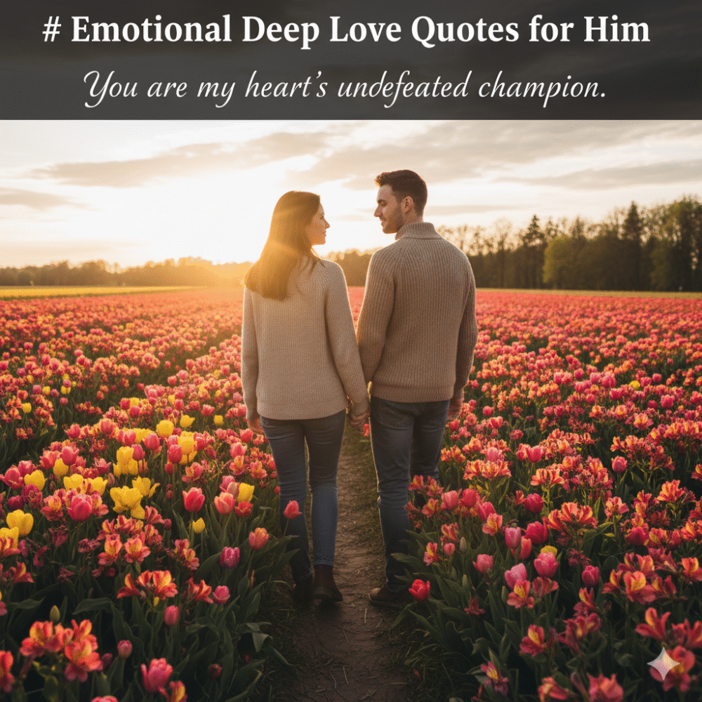 Emotional Deep Love Quotes for Him