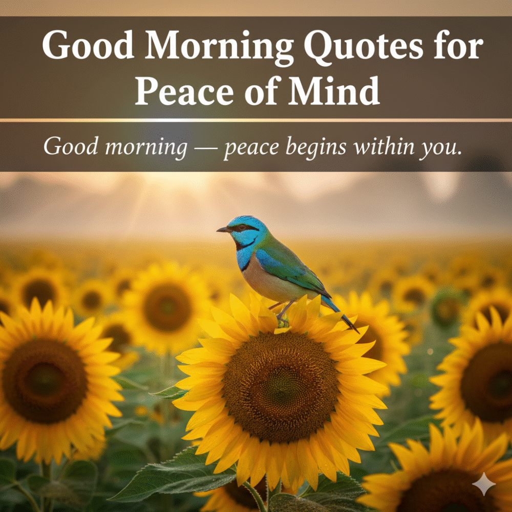  Good Morning Quotes for Peace of Mind