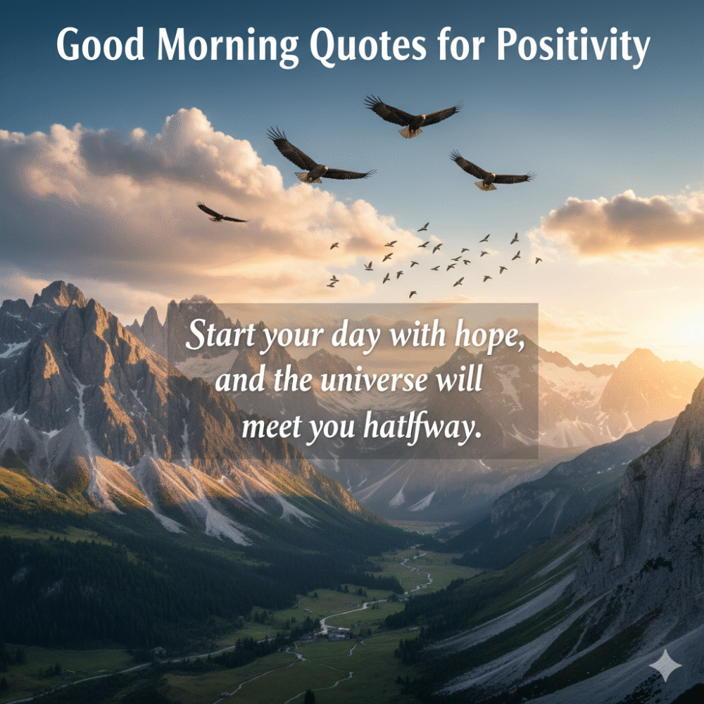 Good Morning Quotes for Positivity