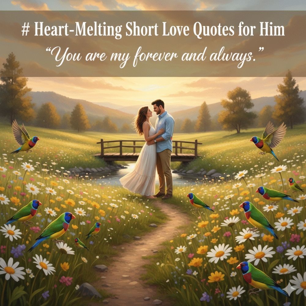 Heart-Melting Short Love Quotes for Him