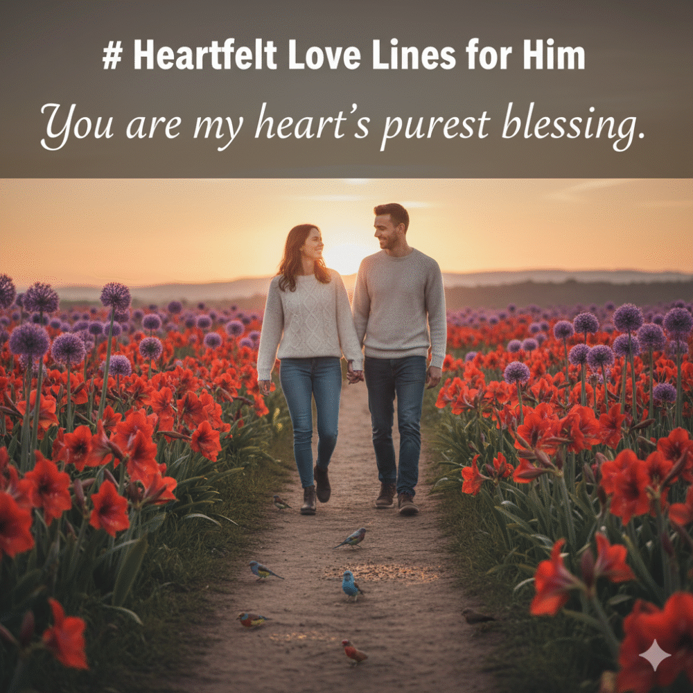 Heartfelt Love Lines for Him