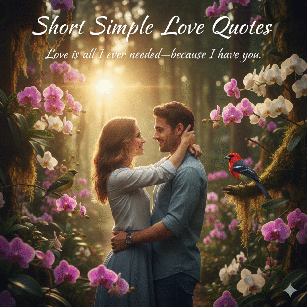  Short Simple Love Quotes