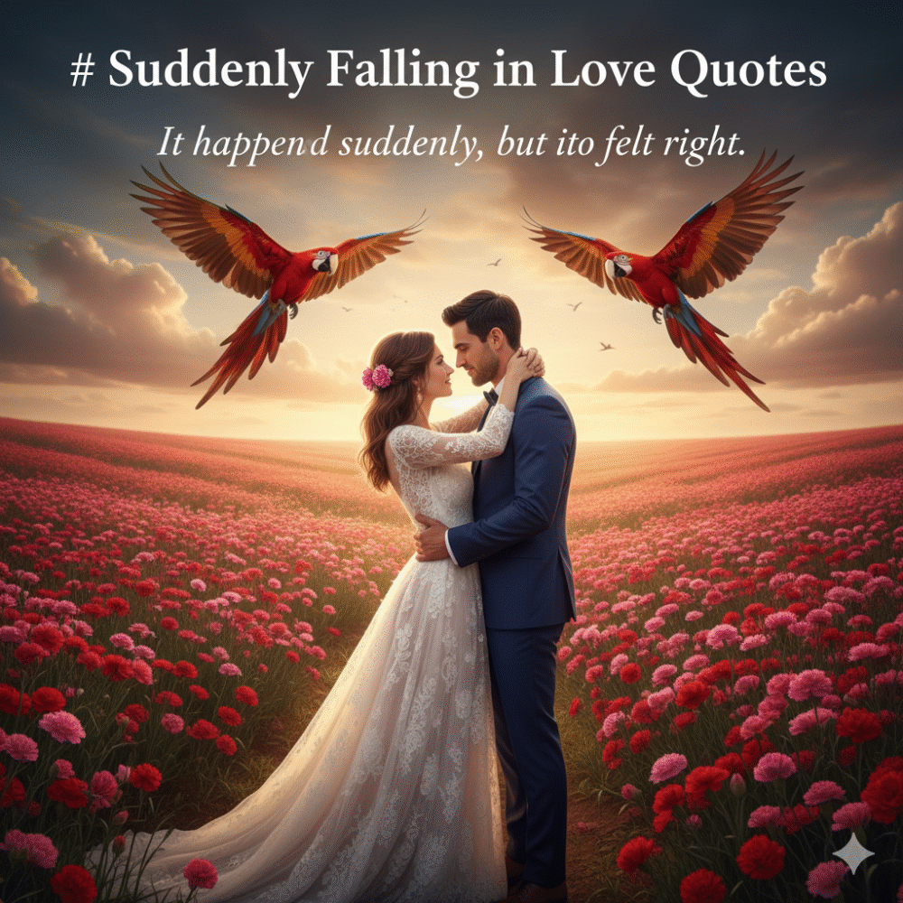 Suddenly Falling in Love Quotes