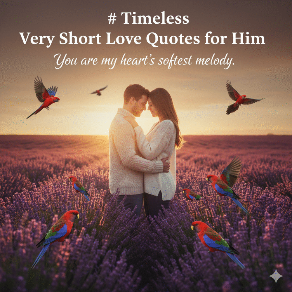 Timeless Very Short Love Quotes for Him