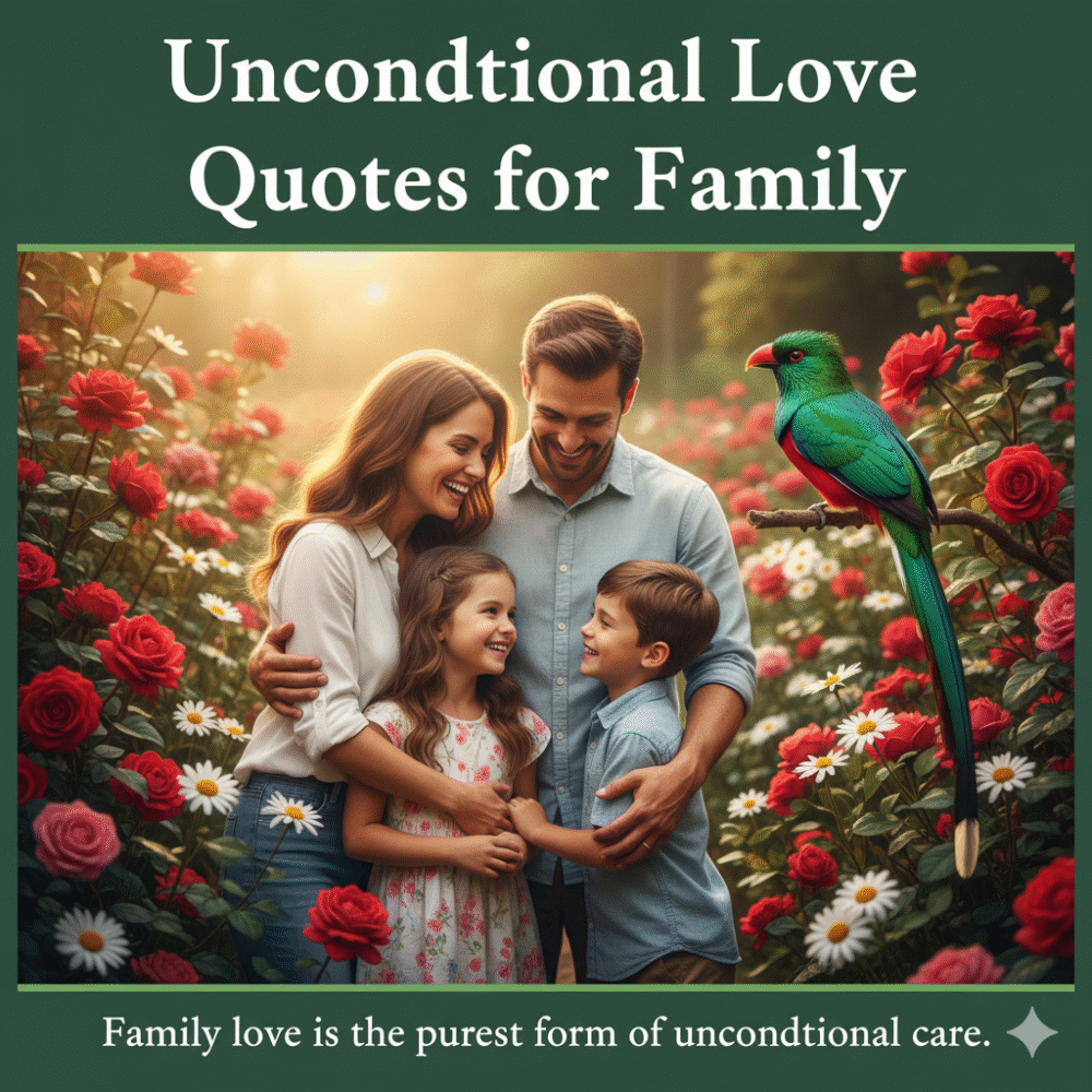 Unconditional Love Quotes for Family