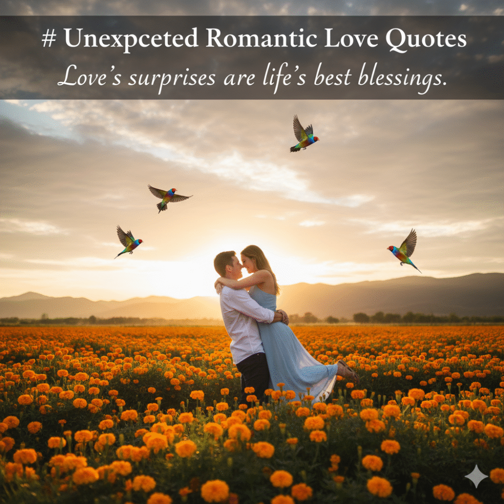 Unexpected Romantic Love Quotes
