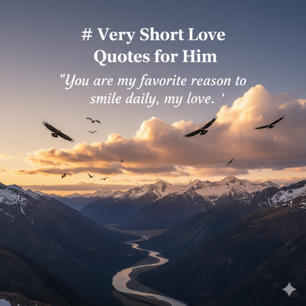 Very Short Love Quotes for Him