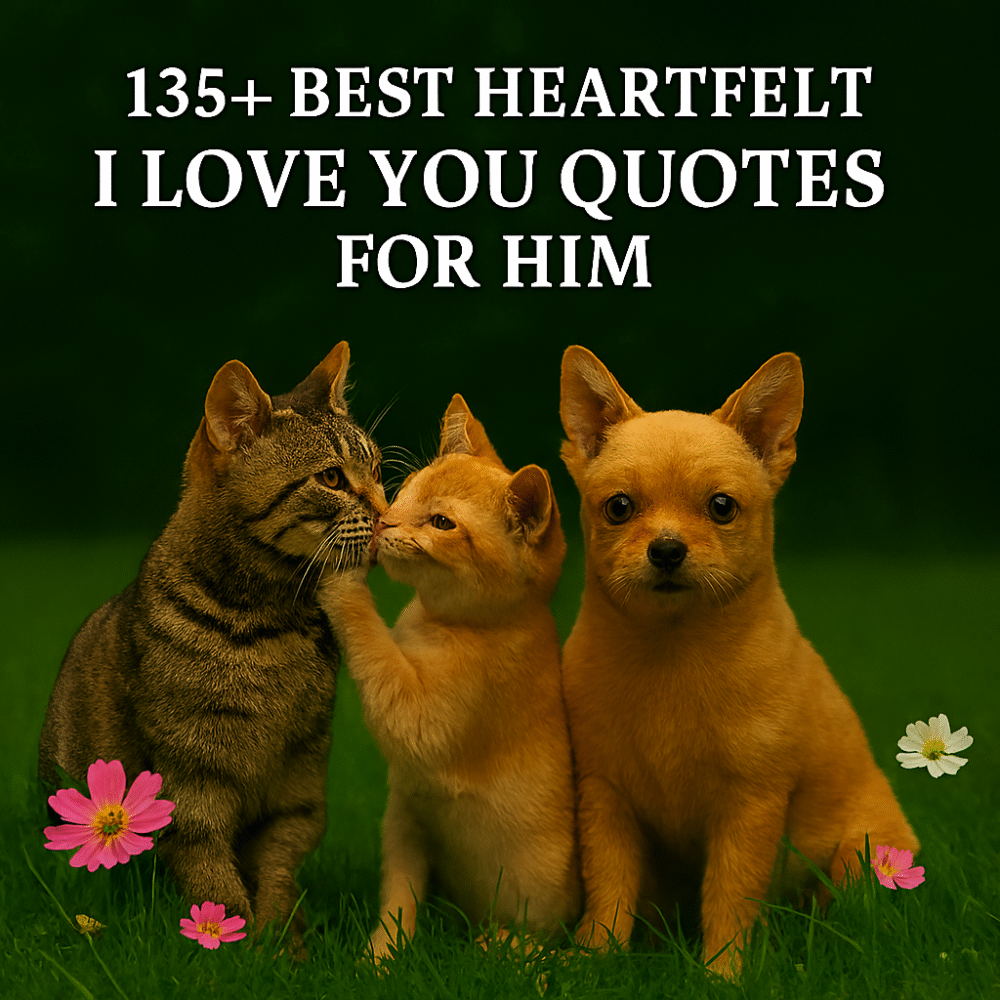 135+ Best Heartfelt I Love You Quotes for Him