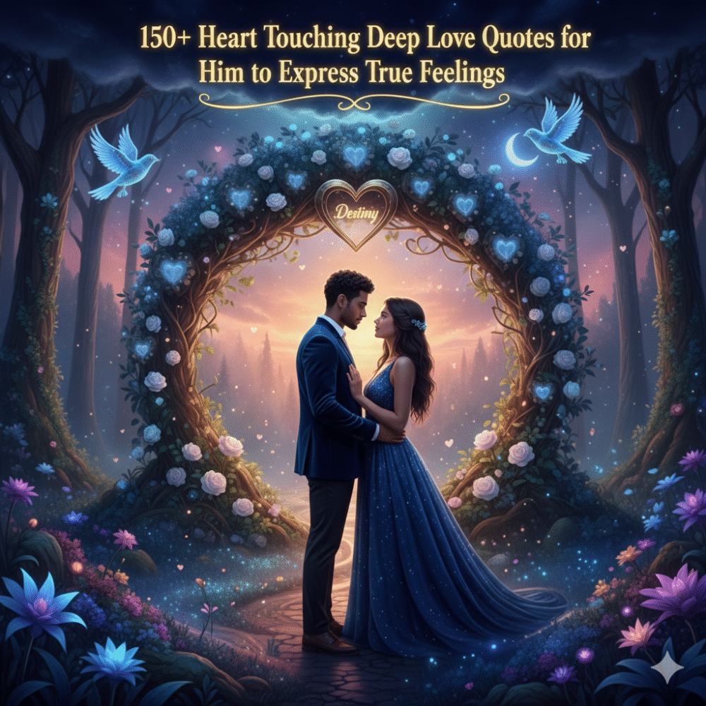 150+ Heart Touching Deep Love Quotes for Him to Express True Feelings